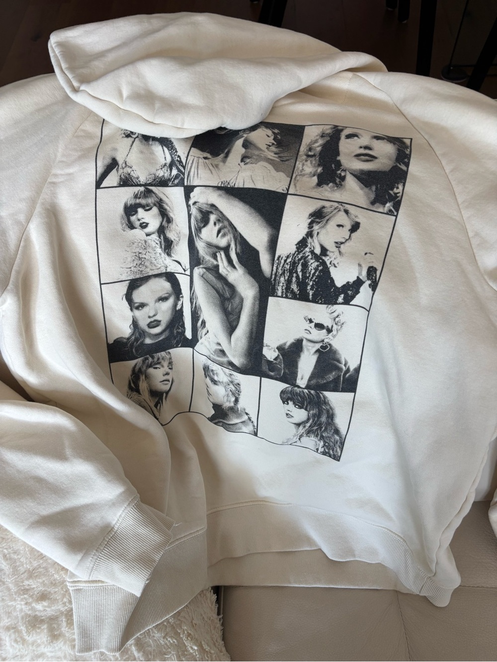 Taylor Swift The Eras Tour Cream Women's Hoodie S